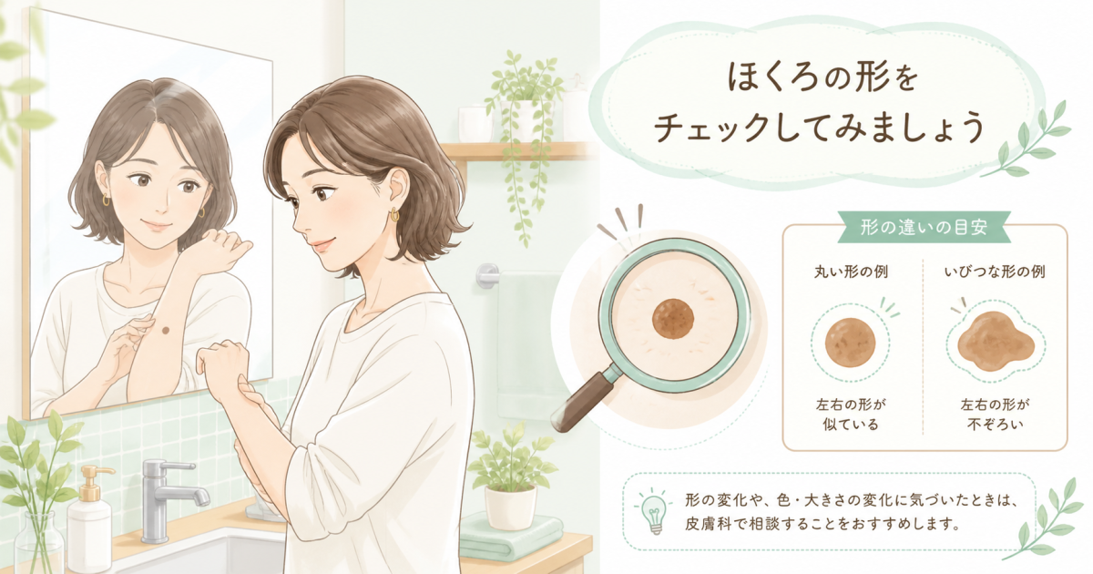 ほくろの変化は病気のサイン？受診の目安とチェック項目を解説