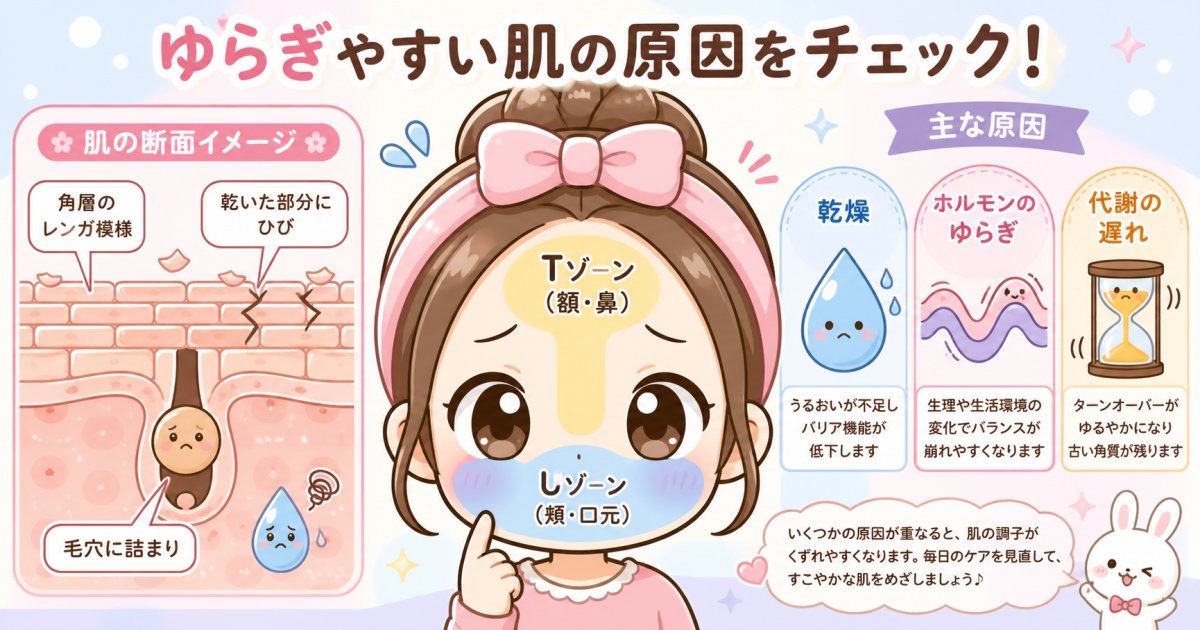 30代40代の混合肌で大人ニキビが繰り返されるメカニズム