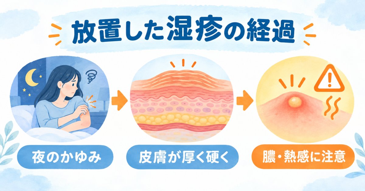 手首の湿疹を放置すると、かゆみや皮膚はどう変わる？