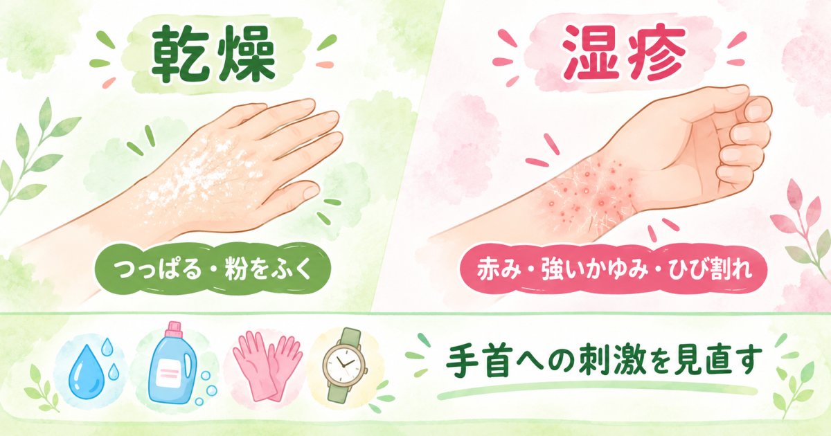 乾燥だけと思っていない？手洗い後の赤みを見直す目安